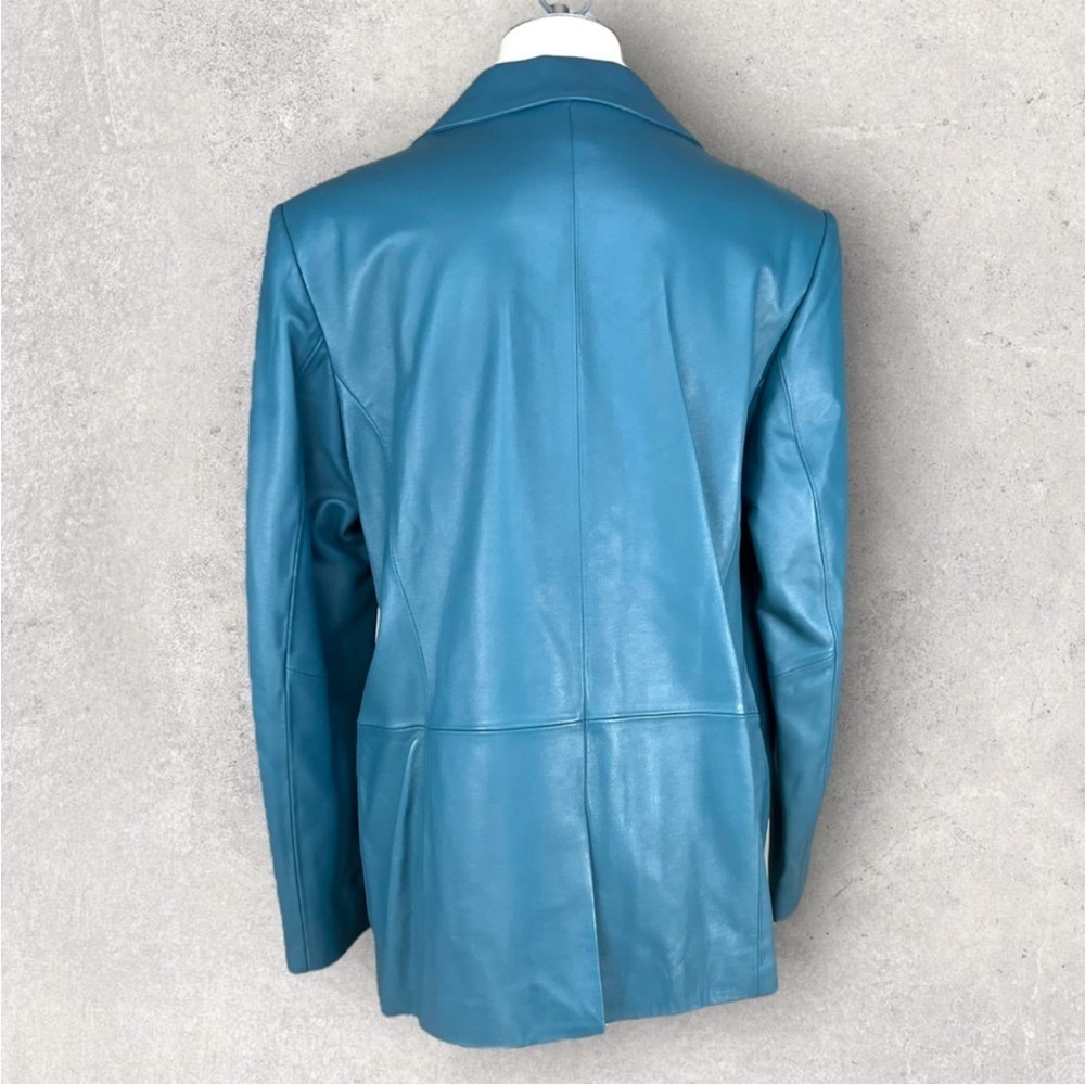Pendleton Light Blue Leather Jacket - Picture 6 of 10